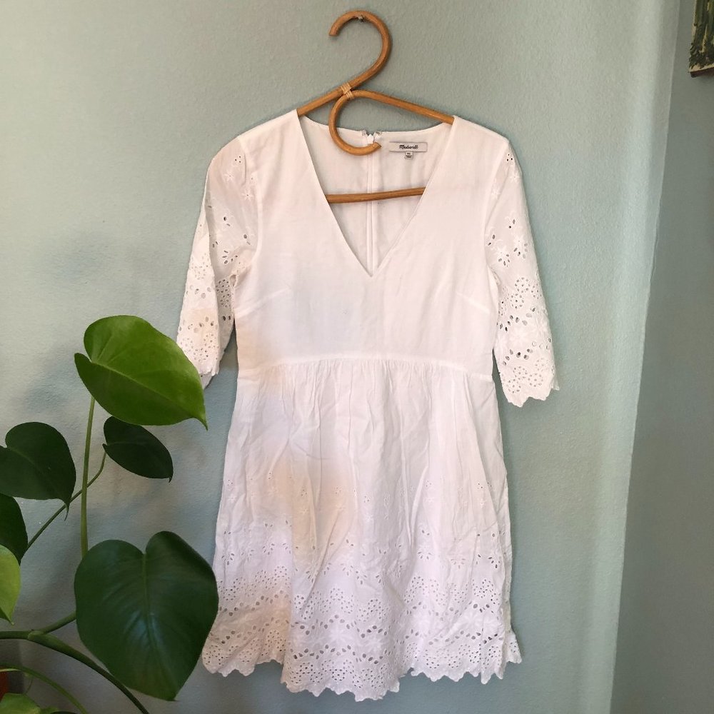 MADEWELL Eyelet Lattice Dress